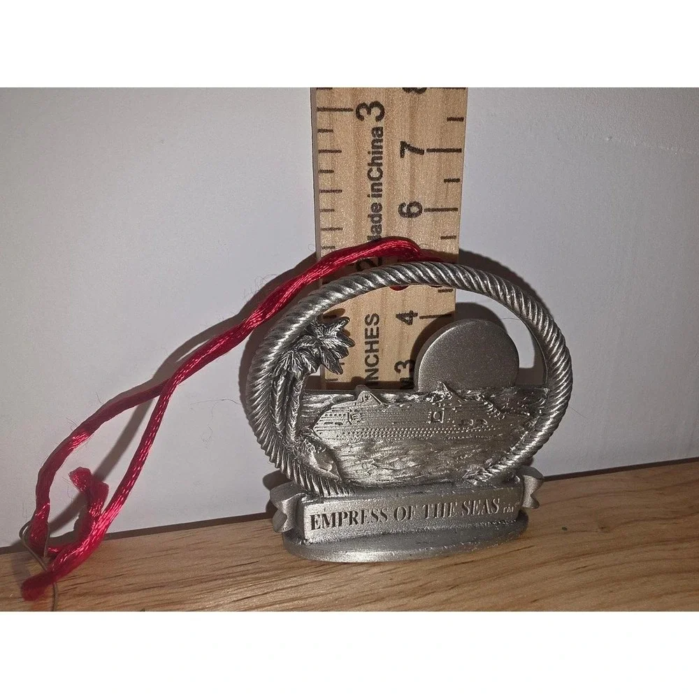 vintage Empress of the Seas cruise ship souvenir ornament metal